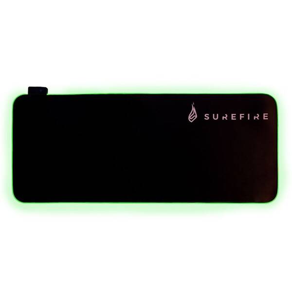 Podložka pod myš SureFire Silent Flight RGB-680, 68 x 28 cm černá

