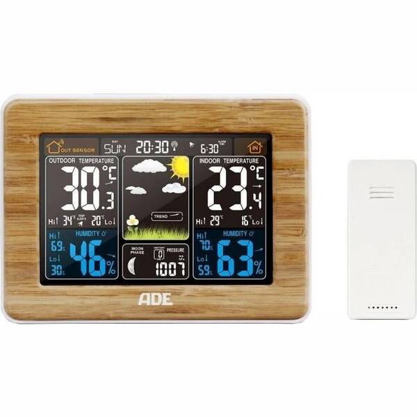 Meteorologická stanice Ade Bamboo WS 1703 dřevo

