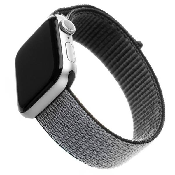 Řemínek FIXED Nylon Strap na Apple Watch 38/40/41 mm šedý


