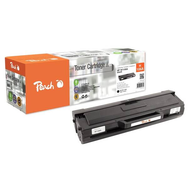 Toner Peach HP 106A, W1106A, 1000 stran černý

