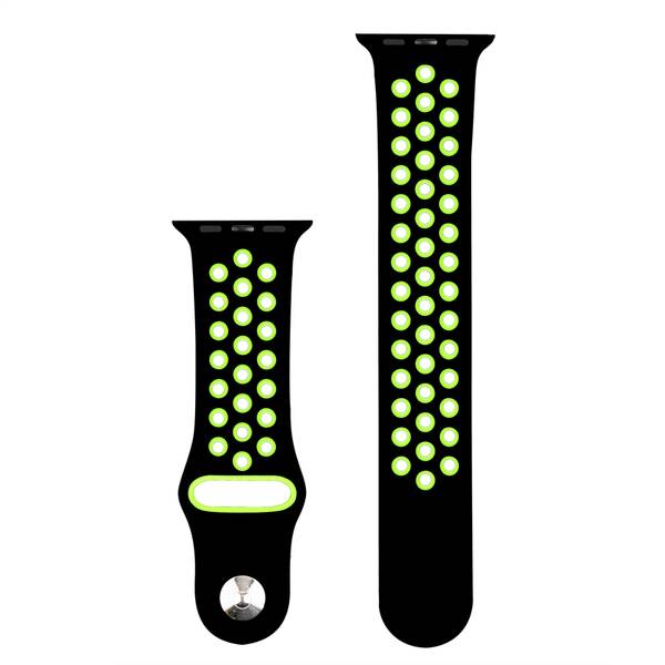 Řemínek RhinoTech na Apple Watch 42/44/45/49 mm černý/žlutý

