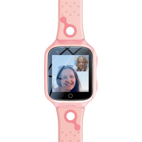 Chytré hodinky Carneo GuardKid+ 4G Platinum dětské růžová barva
