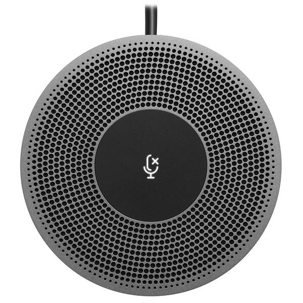Konferenční mikrofon Logitech pro kameru MeetUp šedý

