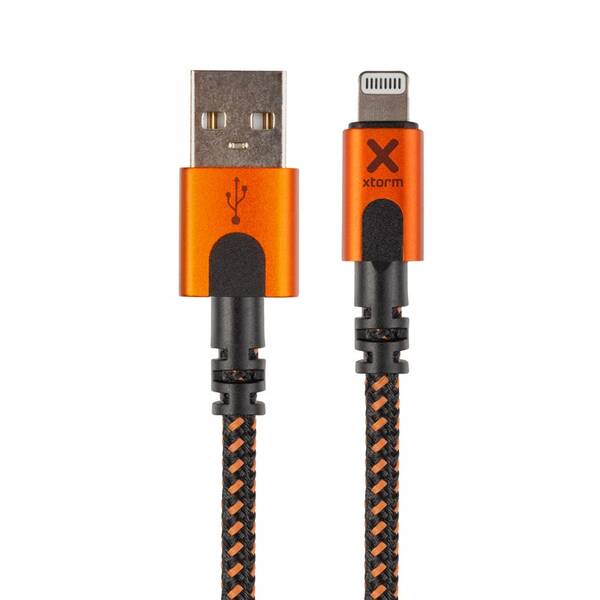 Kabel Xtorm Xtreme USB/Lightning, 1,5m černý/oranžový

