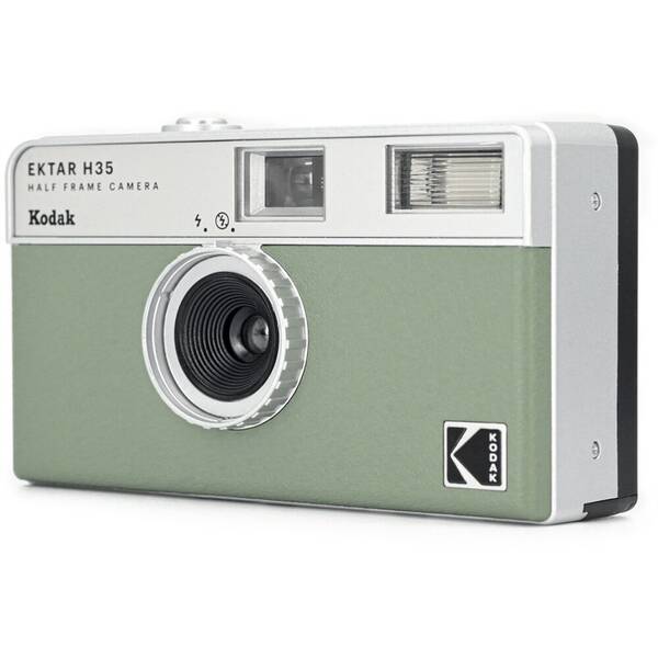 Analogový fotoaparát Kodak EKTAR H35 stříbrný/zelený

