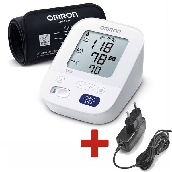 Tlakoměr na paži OMRON M3 Comfort Intelli+ZDROJ 

