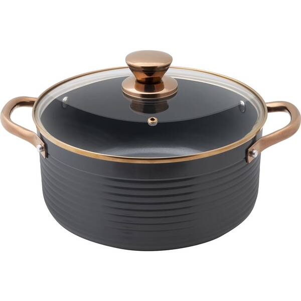 Kastrol s poklicí Lamart LT1241 Orro, 24 cm černý

