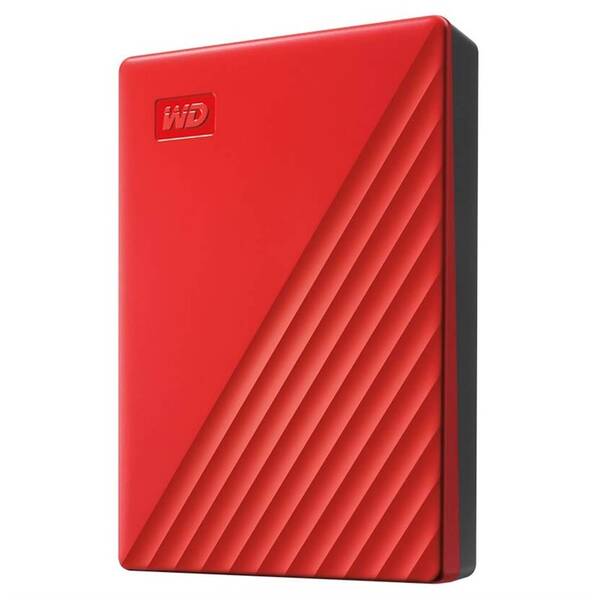Externí pevný disk 2,5" Western Digital Portable 4TB, USB 3.0 červený

