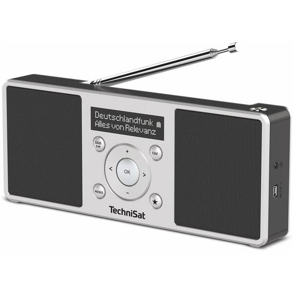 Radiopřijímač s DAB+ TechniSat DIGITRADIO 1 S černý/stříbrný

