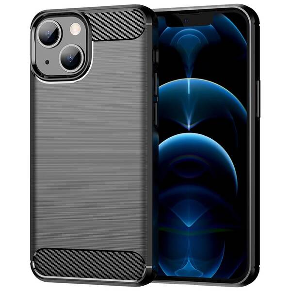 Kryt na mobil WG Carbon na Apple iPhone 13 mini černý

