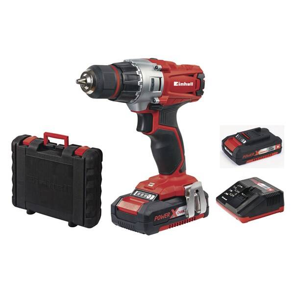 Vrtací šroubovák Einhell TE-CD 18/2 Li Kit (s baterií) červená

