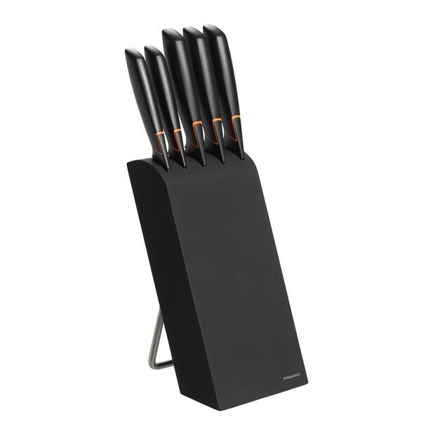 Sada kuchyňských nožů Fiskars 5 ks + blok 

