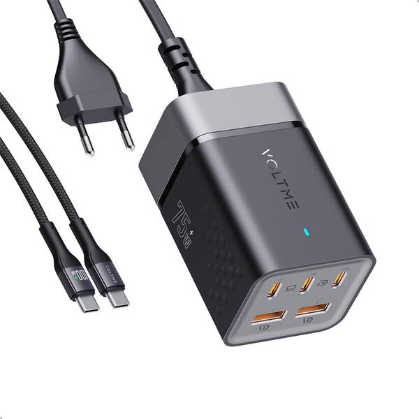 Nabíječka do sítě Voltme VITO Go EzTravel 75W černá

