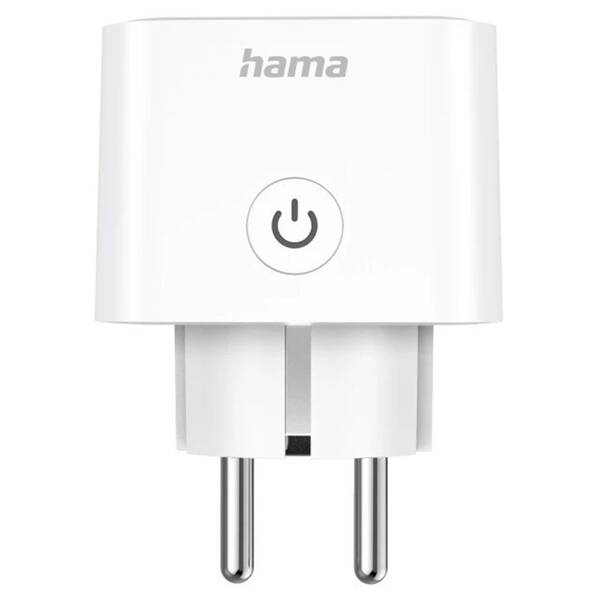 Chytrá zásuvka Hama Smart, Wi-Fi, Matter, měření spotřeby bílá

