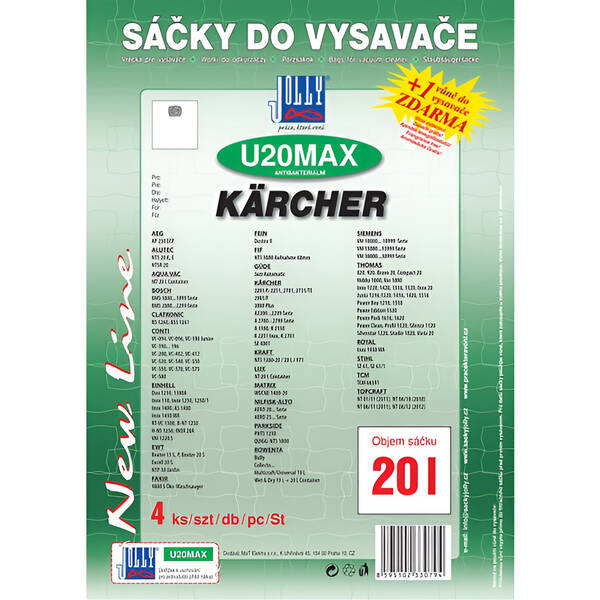 Sáčky do vysavače Jolly U20 MAX 

