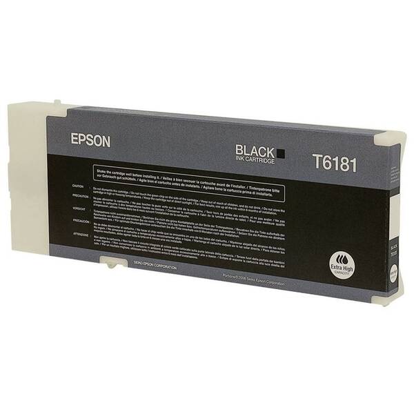 Inkoustová náplň Epson T618100, 198 ml černá

