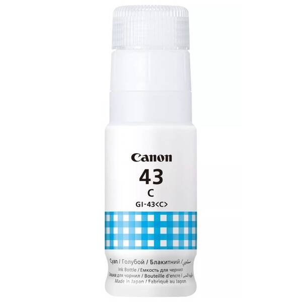 Inkoustová náplň Canon GI-43, 3 700 stran azurová

