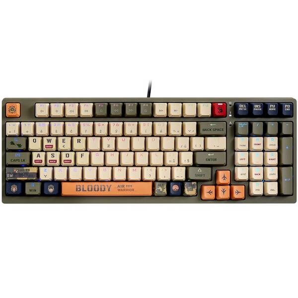 Klávesnice A4Tech Bloody S98 Aviator RGB, CZ/SK layout šedá

