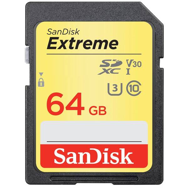 Paměťová karta SANDISK 64GB UHS-I U3 (170R/80W) 

