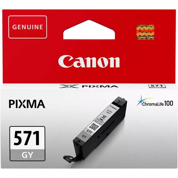 Inkoustová náplň Canon CLI-571G, 125 stran šedá

