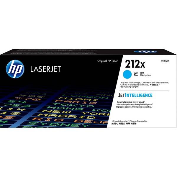 Toner HP 212X, 10000 stran azurový

