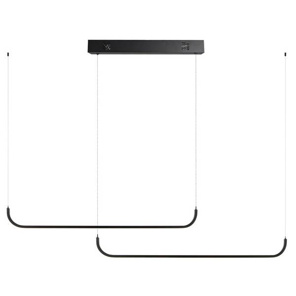 Závěsné svítidlo IMMAX NEO LITE PATTINI SMART, dvojité, 56W, BEACON, Wi-Fi, Tuya černé

