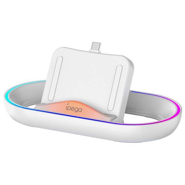 Dokovací stanice iPega P5P02 RGB pro Playstation Portal Remote Player bílá

