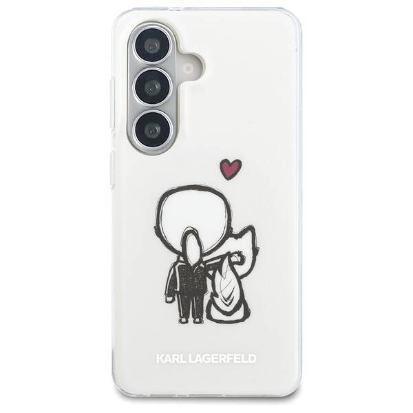 Kryt na mobil Karl Lagerfeld IML K&CH Back Logo Magnetic na Samsung Galaxy S26 průhledný

