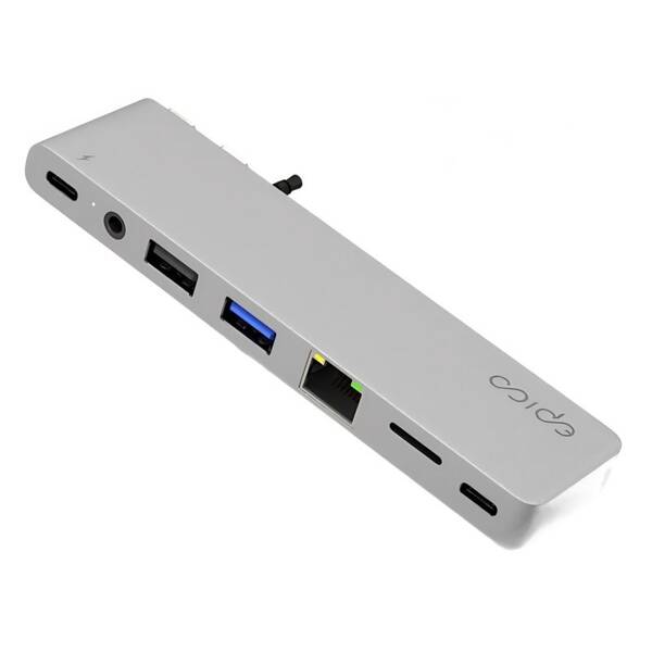 USB Hub Epico USB-C Hub Pro III stříbrný

