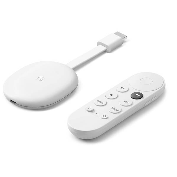 Multimediální centrum Google Chromecast Google 4 TV 4K bílý

