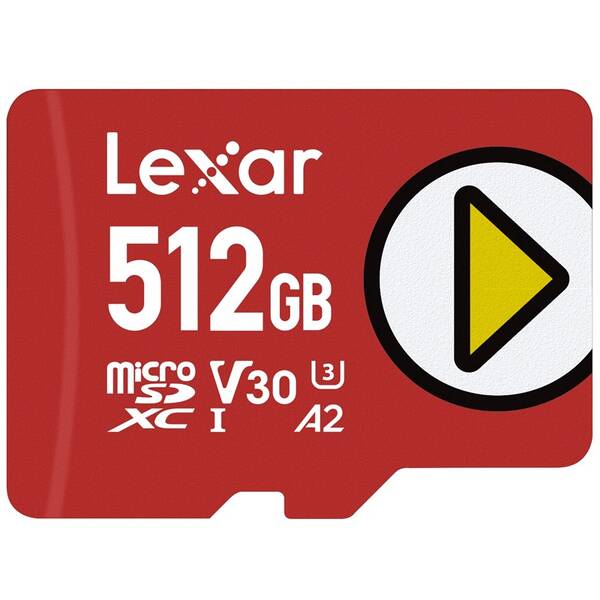 Paměťová karta Lexar PLAY microSDXC 512GB UHS-I, (160R/100R) C10 A2 V30 U3 
