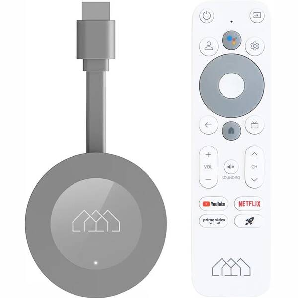 Multimediální centrum HOMATICS DONGLE G 4K Google TV šedé

