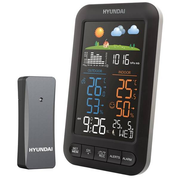 Meteorologická stanice Hyundai WS 5110 černá

