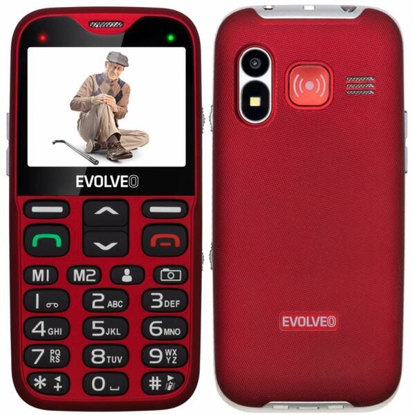 Mobilní telefon Evolveo EasyPhone XG - seniorský červený


