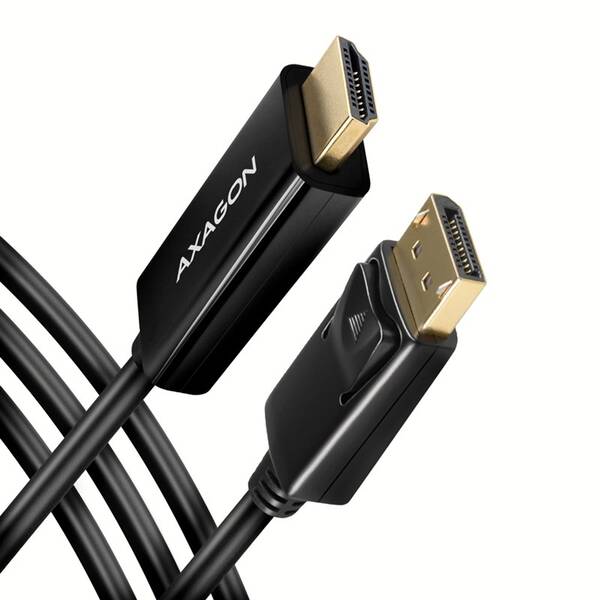 Kabel Axagon DisplayPort / HDMI 1.4, 1.8m, 4K/30Hz černý

