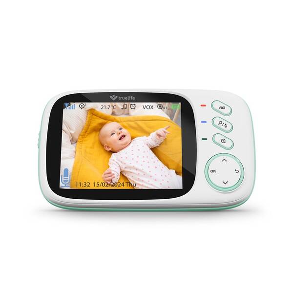 Přídavná jednotka TrueLife NannyCam H32 Pro Parent Unit bílá/zelená

