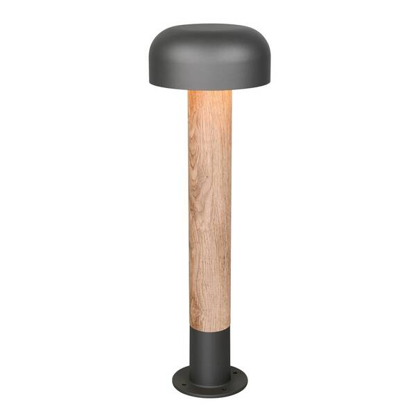 Venkovní svítidlo TRIO FRASER, E27, 10W, 54cm dřevo/antracitové

