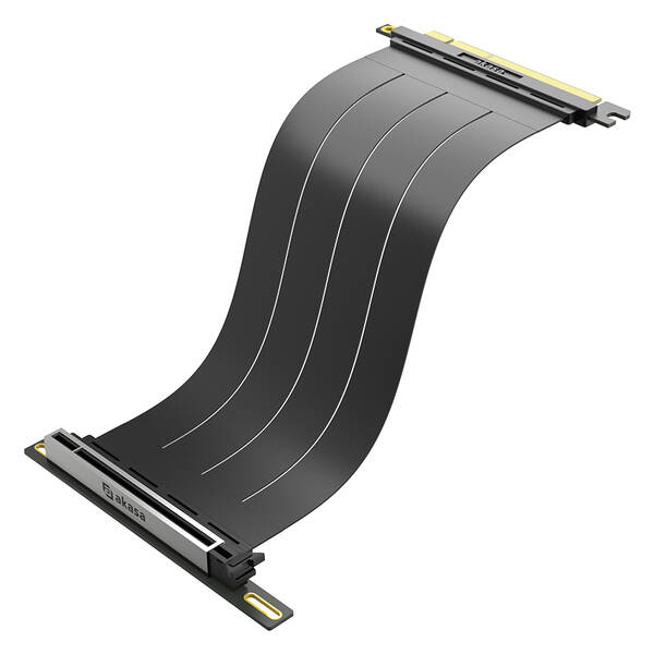 Kabel AKASA RISER BLACK x3 Mark V, PCIe 5.0 x16 Riser Cable 128 GB/s černá barva
