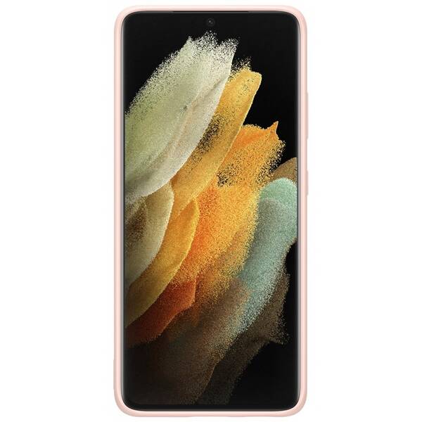 Kryt na mobil Samsung Silicone Cover na Galaxy S21 Ultra 5G růžový

