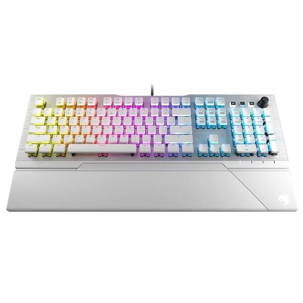 Klávesnice Roccat Vulcan 122 AIMO, Titan Switch Tactile, RGB, US stříbrná

