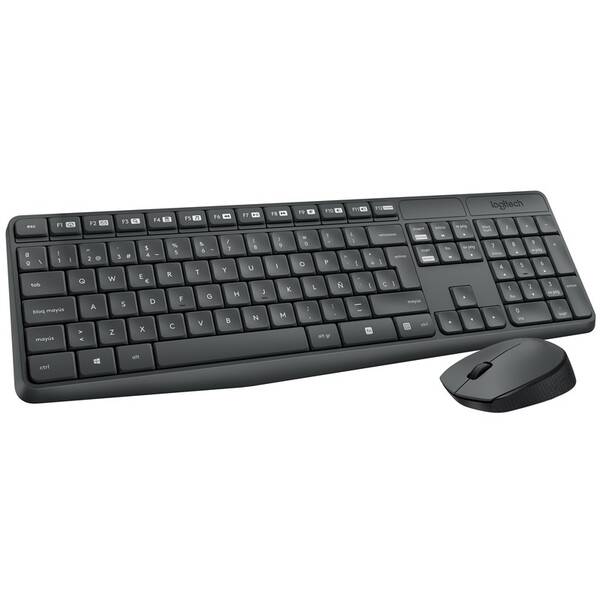 Klávesnice s myší Logitech MK235, CZ šedá

