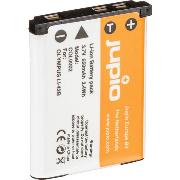 Baterie Jupio Li-40B/Li-42B 650 mAh (Olympus) bílá

