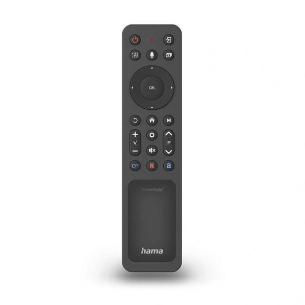 Dálkový ovladač Hama pro TV Samsung 1:1, Bluetooth, solární + USB-C černý


