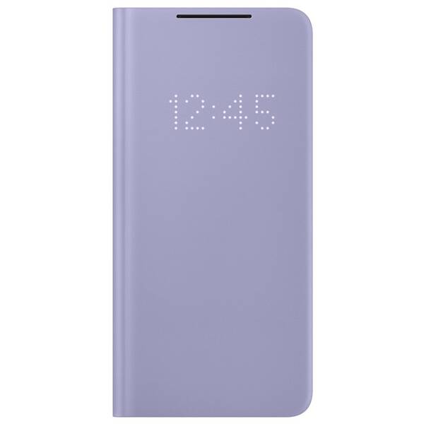 Pouzdro na mobil flipové Samsung LED View na Galaxy S21+ 5G fialové

