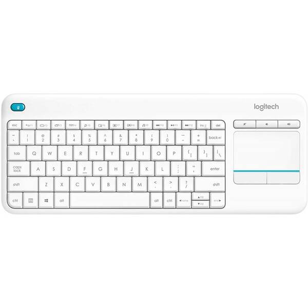 Klávesnice Logitech K400 Plus, US bílá

