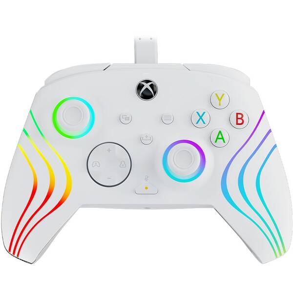 Gamepad PDP Afterglow Wave RGB Wired Controller pro Xbox One/Series bílý

