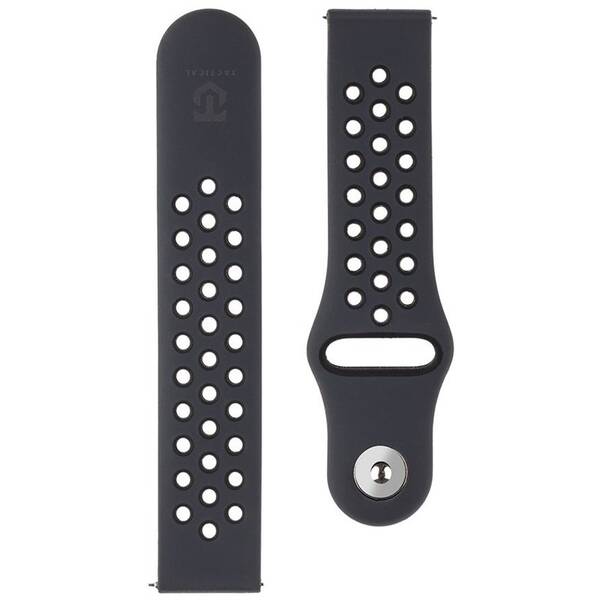 Řemínek Tactical Double (20 mm), silikonový černý

