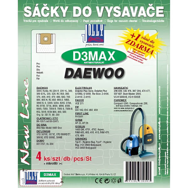 Sáčky do vysavače Jolly MAX D 3 (4 ks) 

