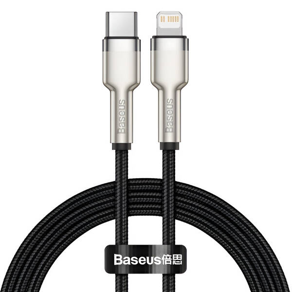 Kabel Baseus Cafule USB-C/Lightning PD 20W, 2m černý

