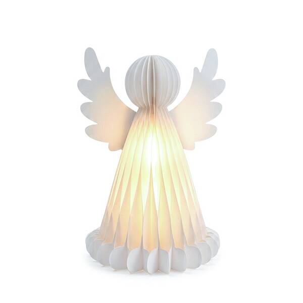 LED dekorace Solight Anděl s osvětlením, 3xAA, (37cm) bílá

